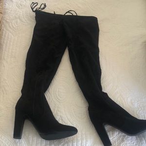 Unisa thigh high faux suede boots